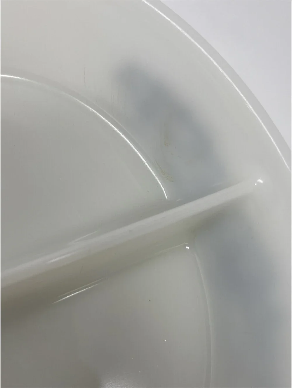 Vintage Glasbake Currier Ives Oval Glass J-2352 Divided Casserole Horse Sleigh